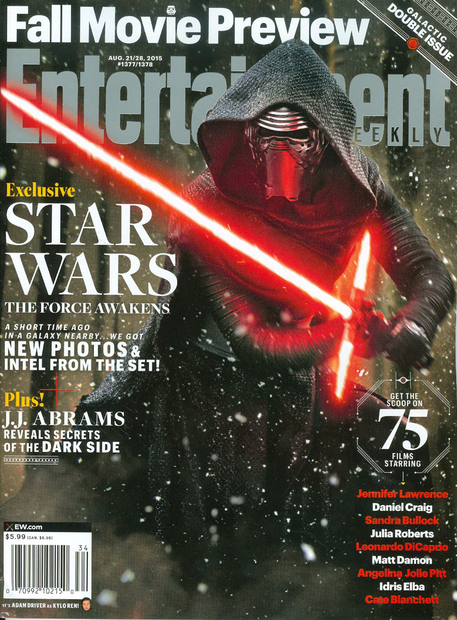 Entertainment Weekly #1377 Aug 21 / #1378 Aug 28 2015 Special Fall Movie Preview