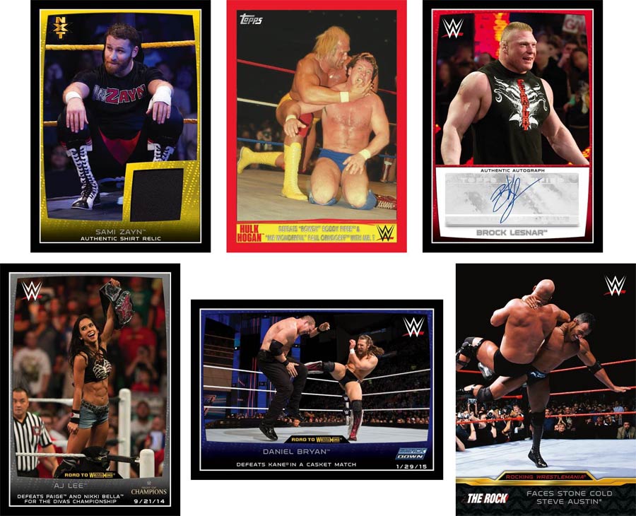 Topps 2015 WWE Road To Wrestlemania Trading Cards Pack