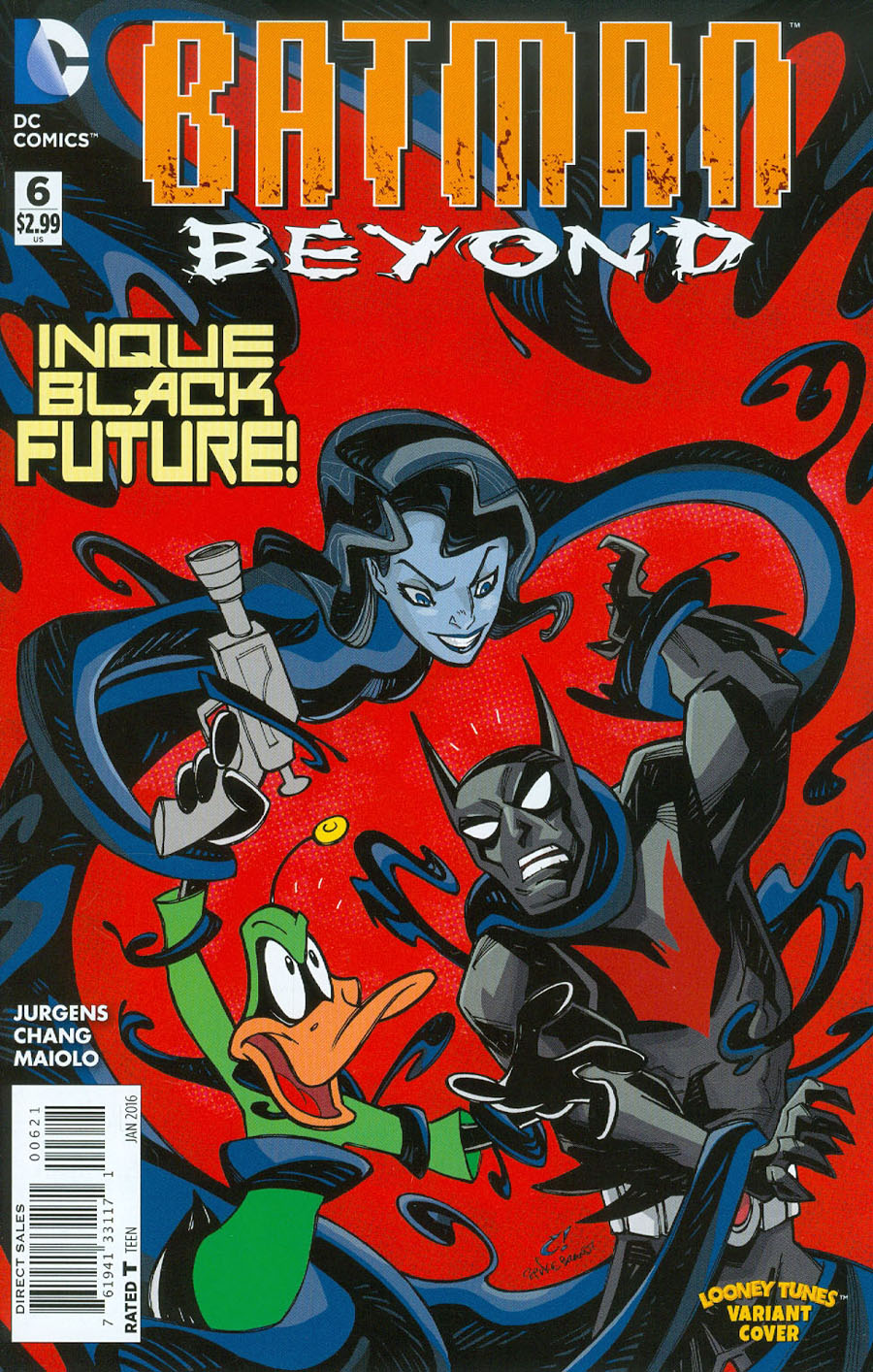 Batman Beyond Vol 5 #6 Cover B Variant Craig Rousseau & Warner Bros Animation DC x Looney Tunes Cover