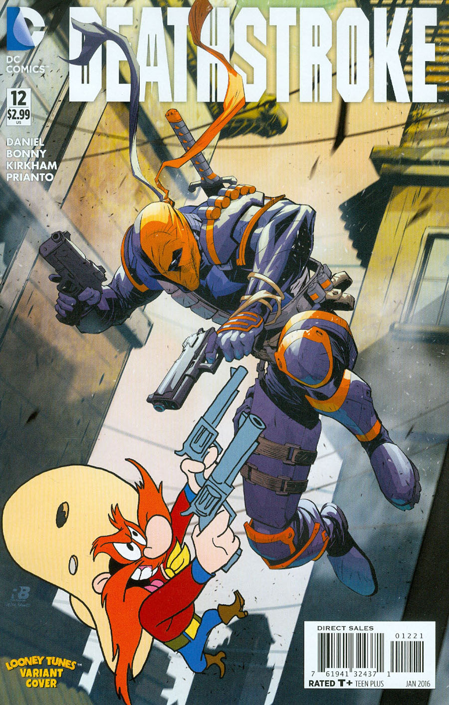 Deathstroke Vol 3 #12 Cover B Variant Ryan Benjamin & Warner Bros Animation DC x Looney Tunes Cover