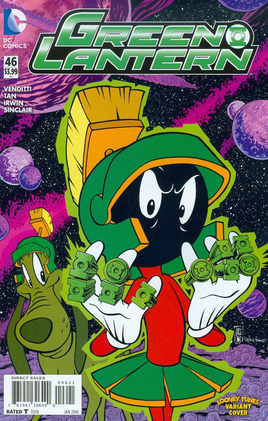 Green Lantern Vol 5 #46 Cover B Variant Jorge Corona & Warner Bros Animation DC x Looney Tunes Cover