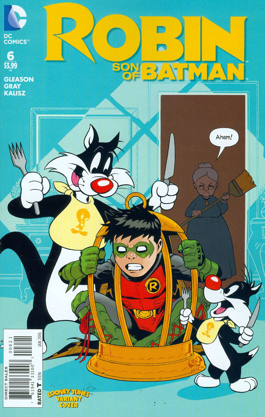 Robin Son Of Batman #6 Cover B Variant Patrick Gleason & Warner Bros Animation DC x Looney Tunes Cover