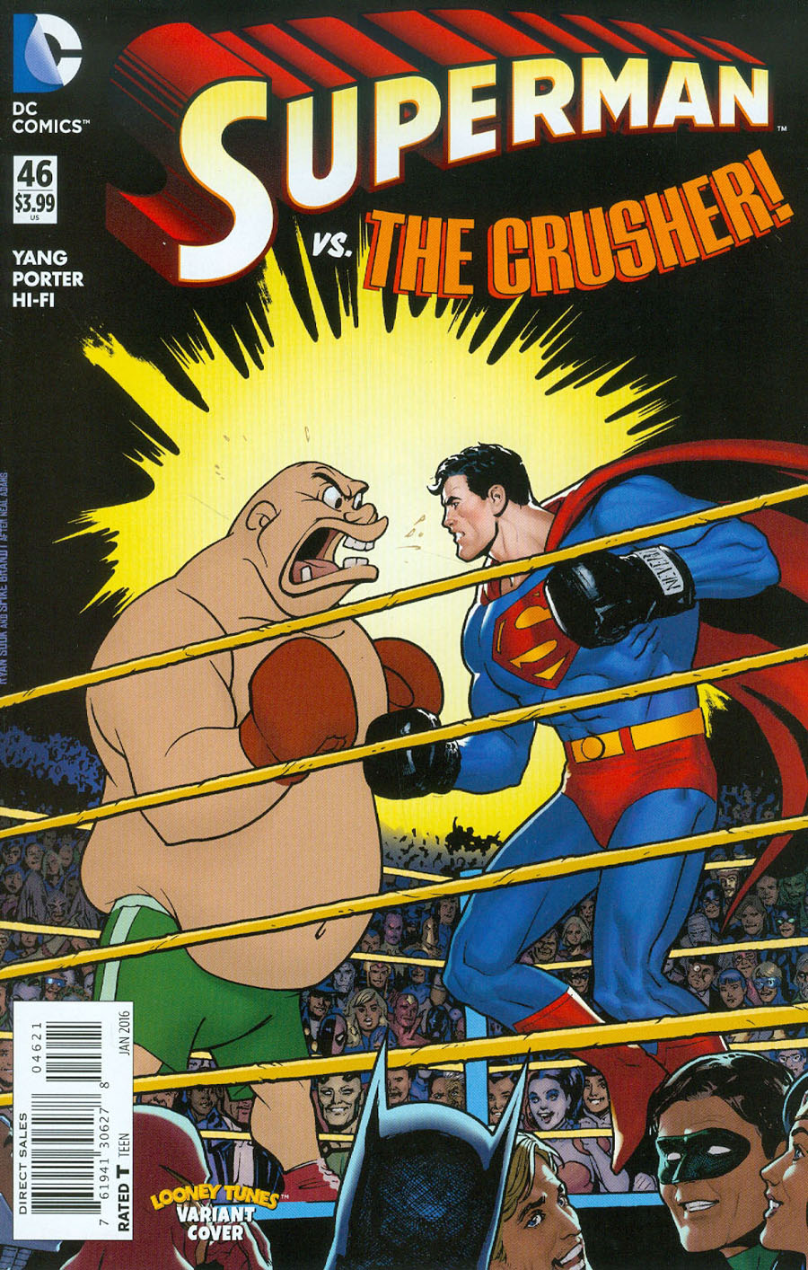 Superman Vol 4 #46 Cover B Variant Ryan Sook & Warner Bros Animation DC x Looney Tunes Cover