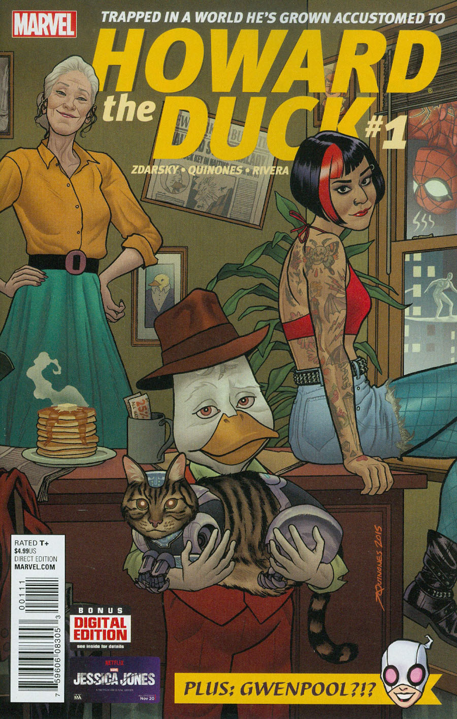 Howard The Duck Vol 5 #1 Cover A 1st Ptg Regular Joe Quinones Cover