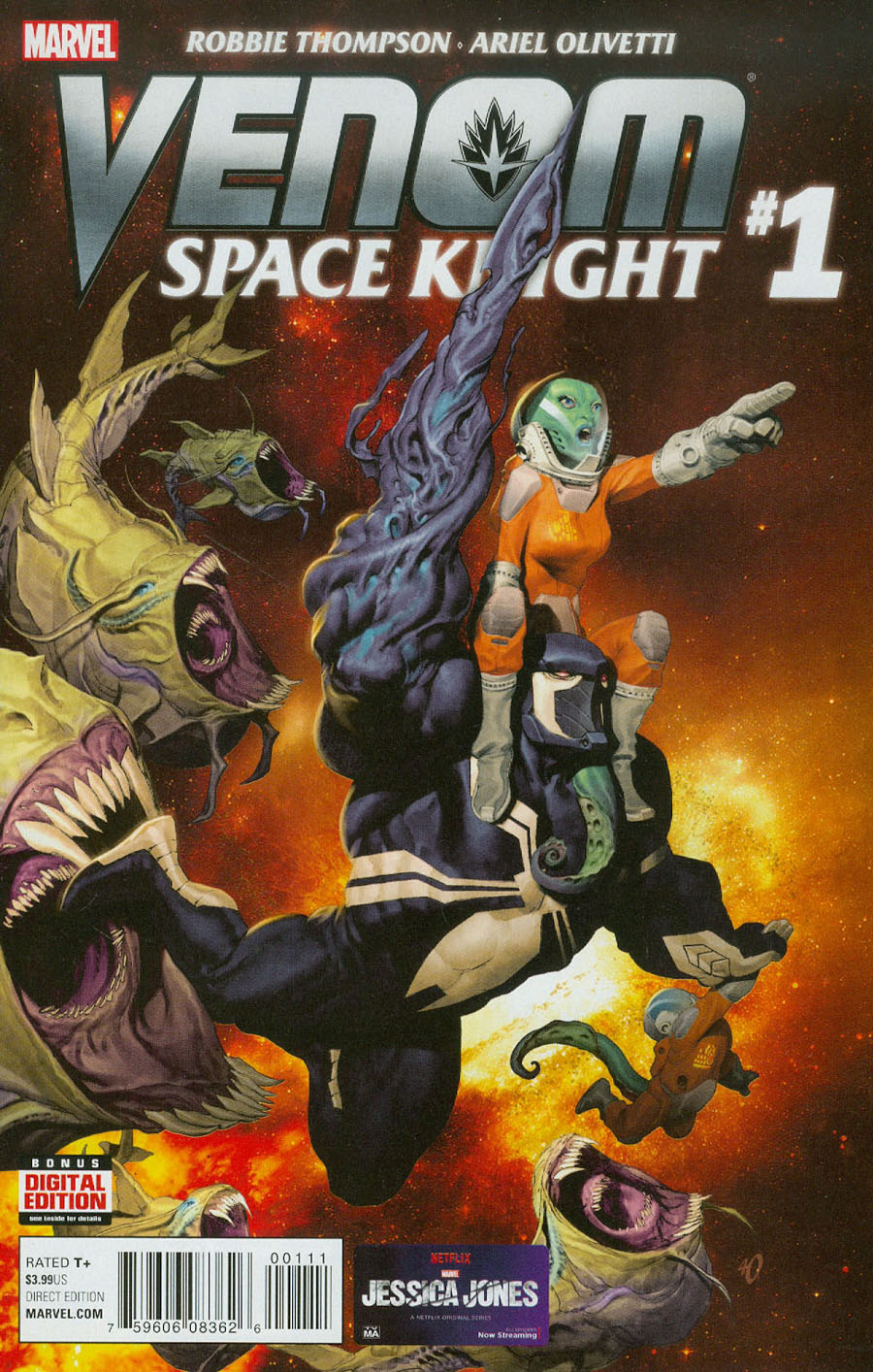 Venom Space Knight #1 Cover A Regular Ariel Olivetti Cover