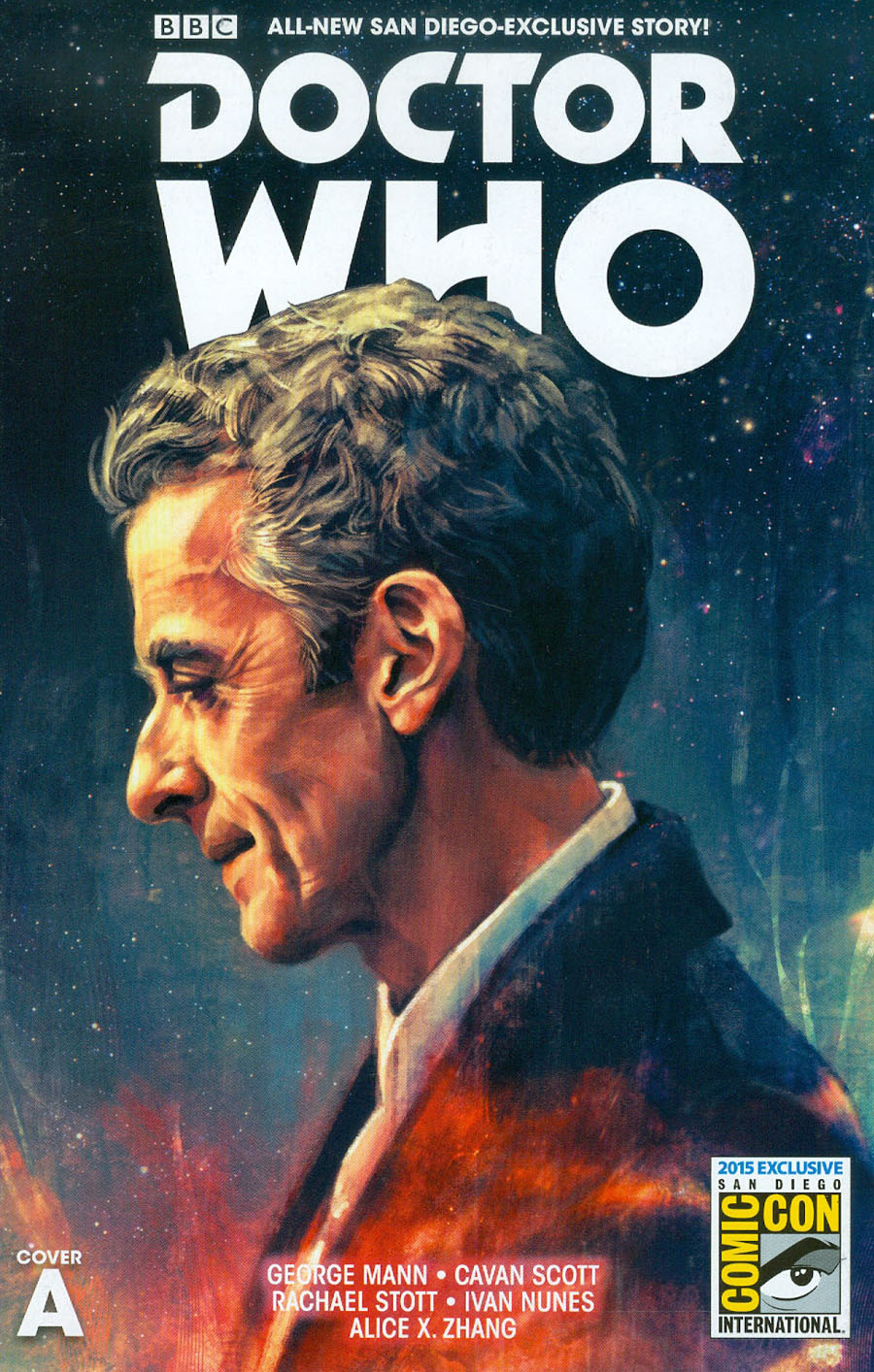 Doctor Who 12th Doctor SDCC 2015 Special Cover A Regular Alice X Zhang Doctor Cover