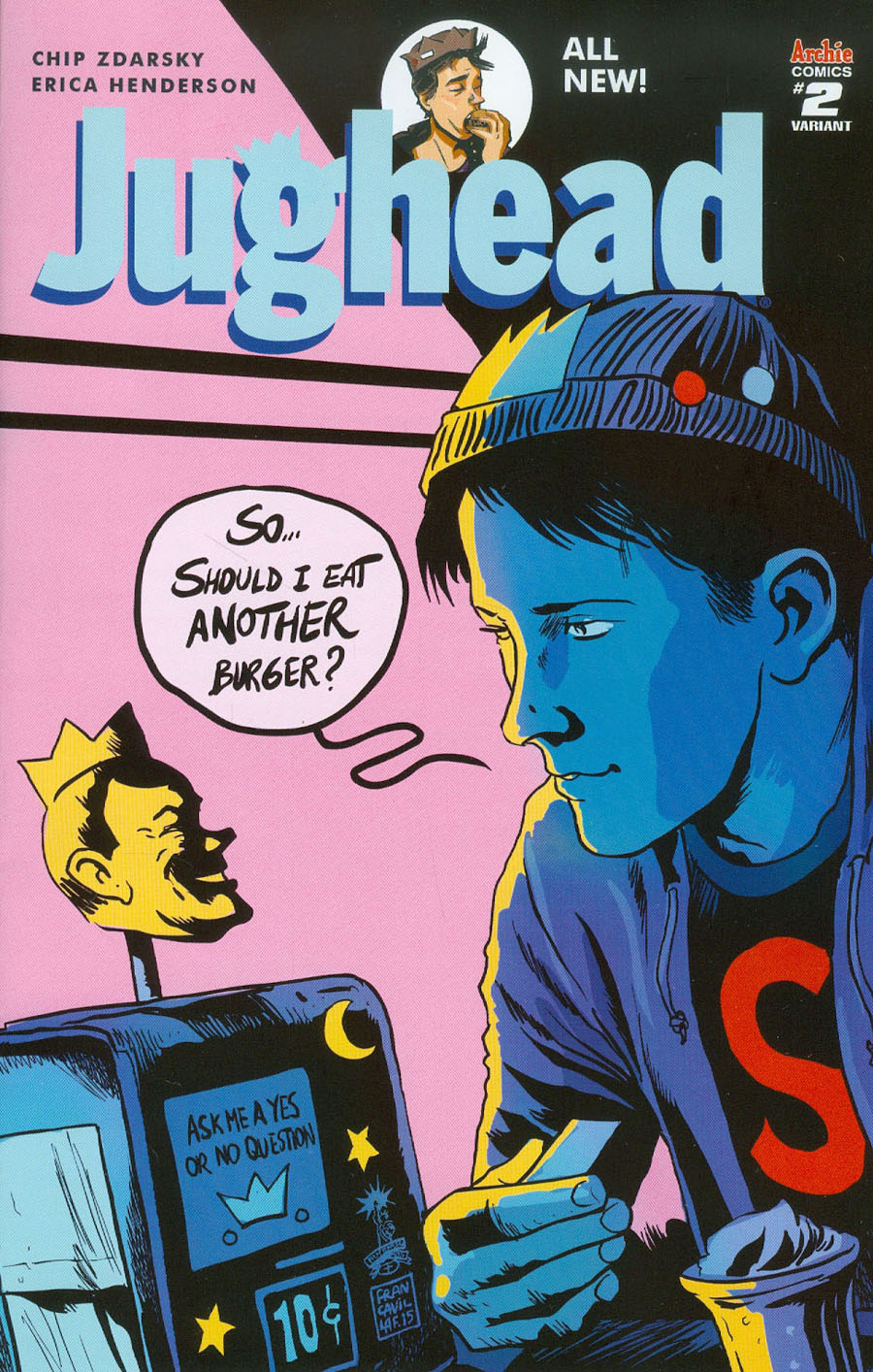 Jughead Vol 3 #2 Cover C Variant Francesco Francavilla Cover