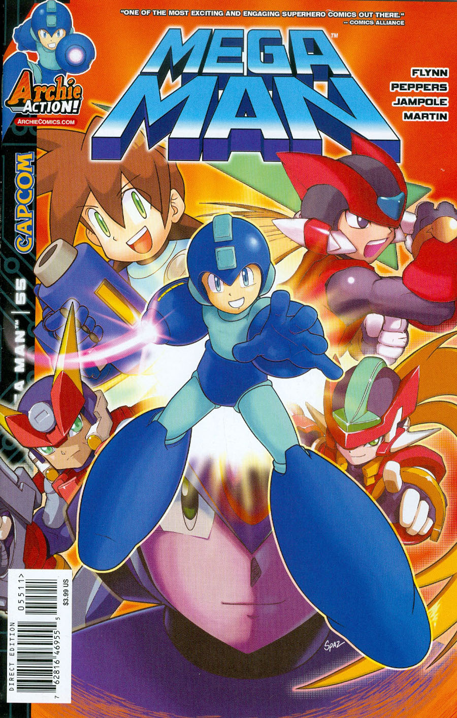 Mega Man Vol 2 #55 Cover A Regular Patrick Spaz Spaziante Cover