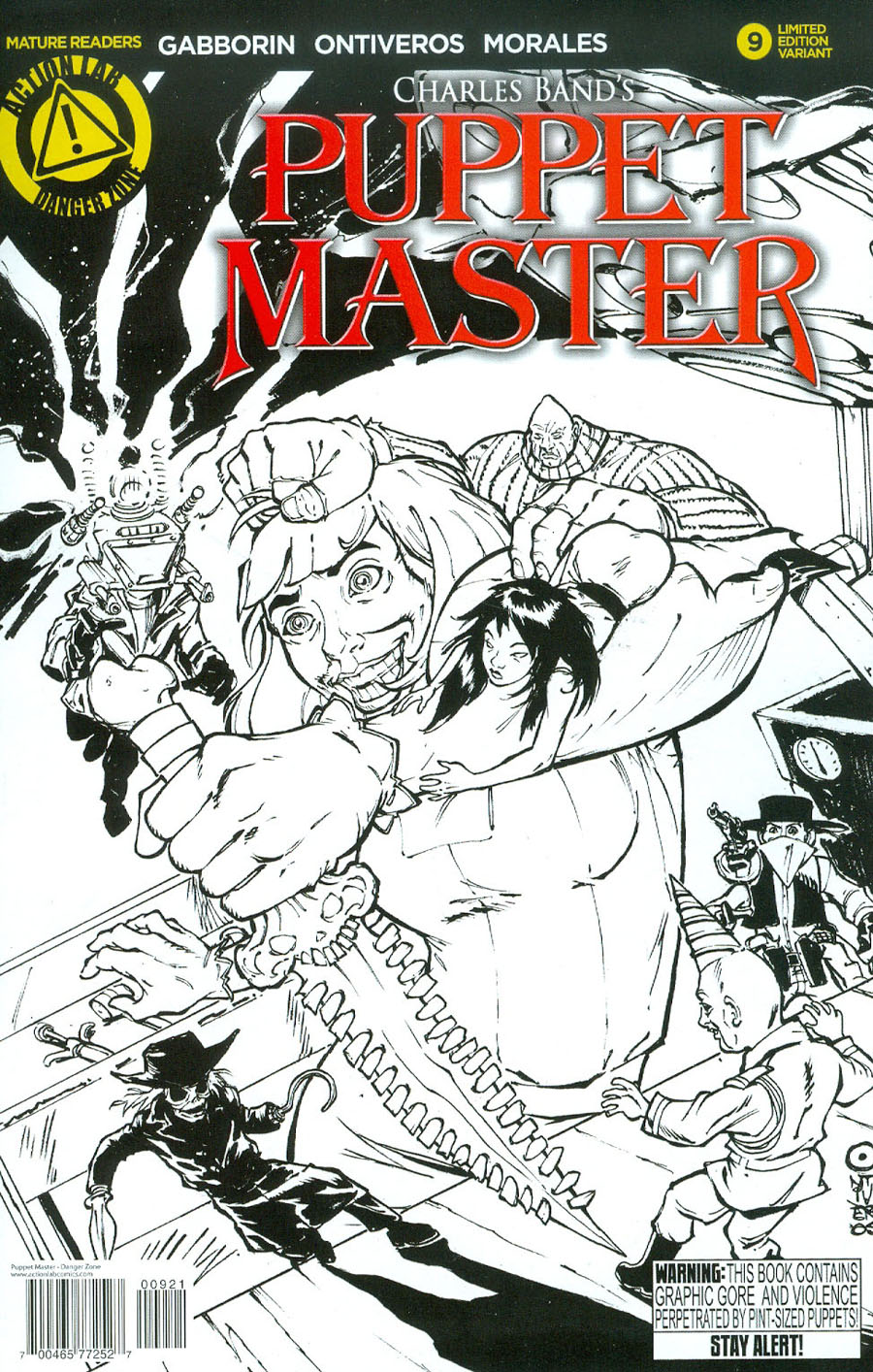 Puppet Master #9 Cover B Variant Antonio Ontiveros Sketch Cover