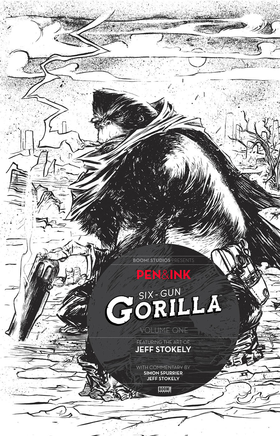 Six-Gun Gorilla Pen & Ink #1