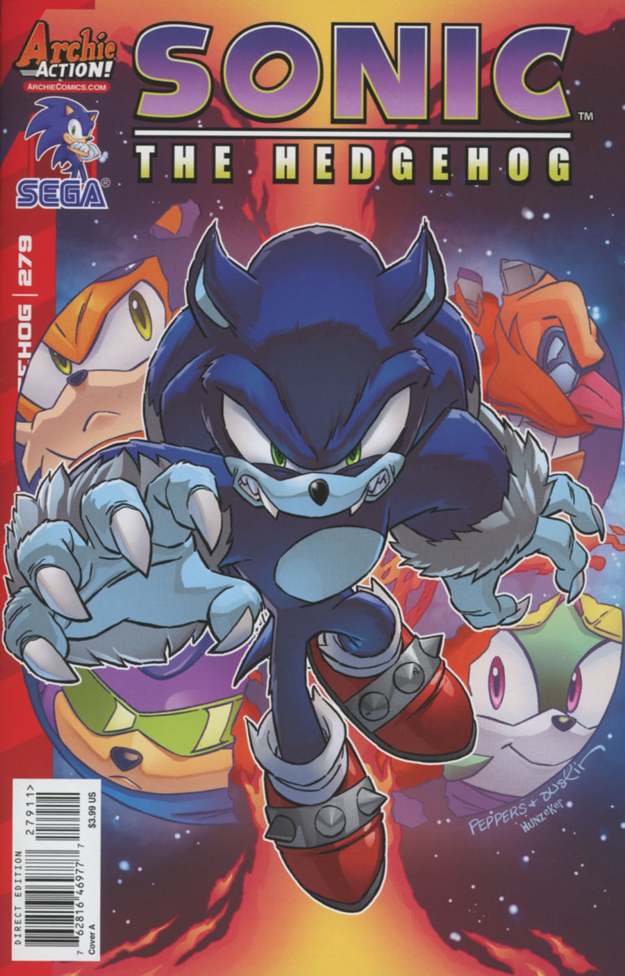 Sonic The Hedgehog Vol 2 #279 Cover A Regular Jamal Peppers Cover