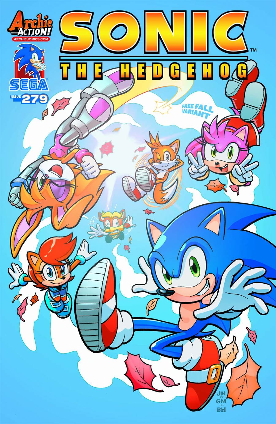 Sonic The Hedgehog Vol 2 #279 Cover B Variant Rafa Knight Free Fall Cover