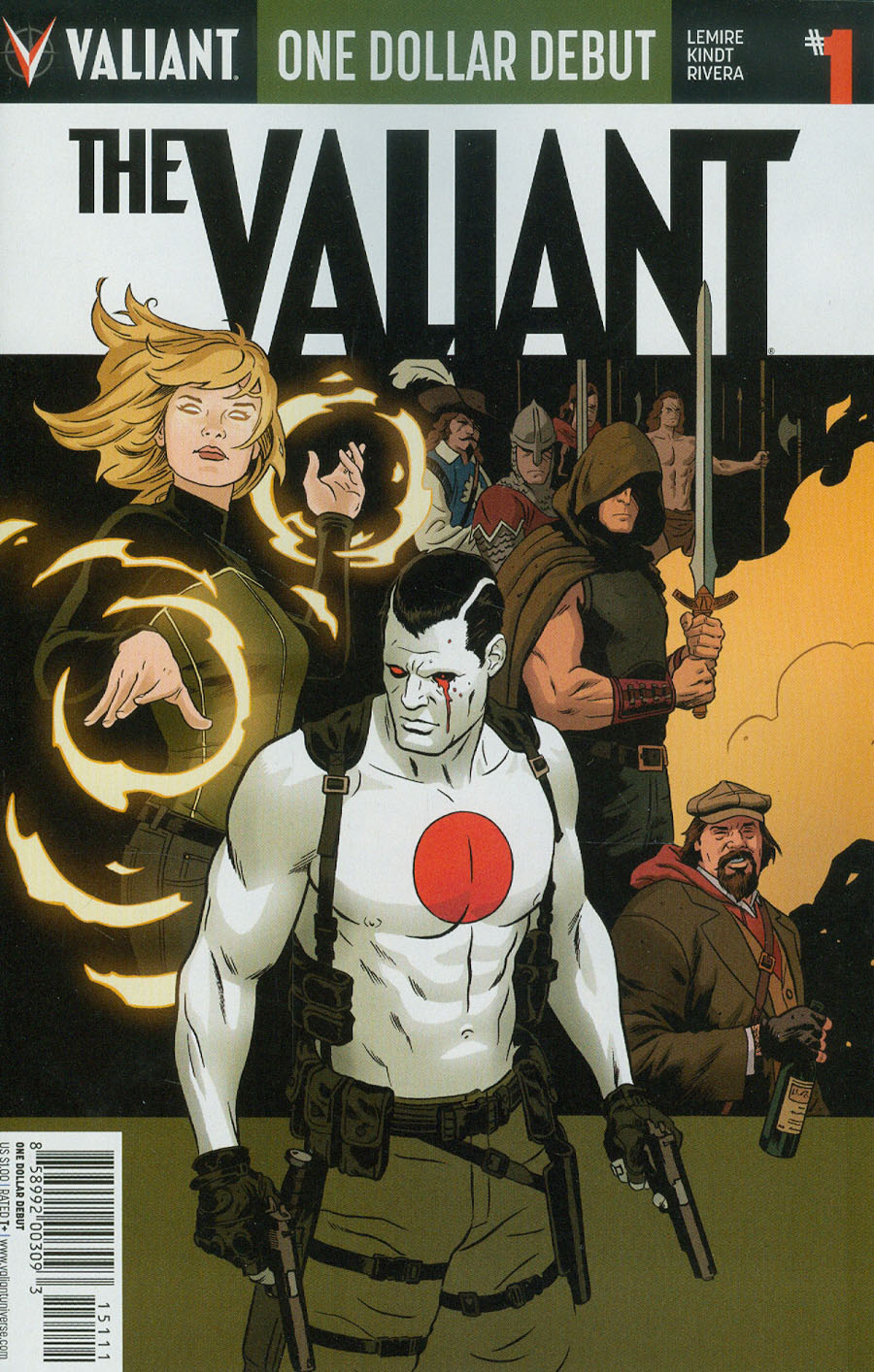 The Valiant #1 Cover J One Dollar Debut Edition