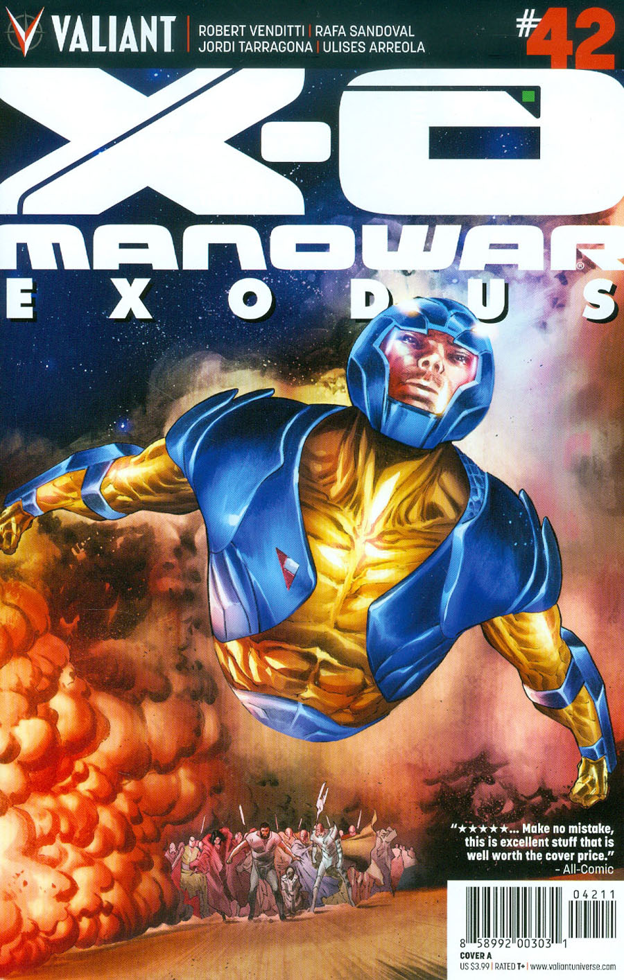 X-O Manowar Vol 3 #42 Cover A Regular Rafa Sandoval Cover
