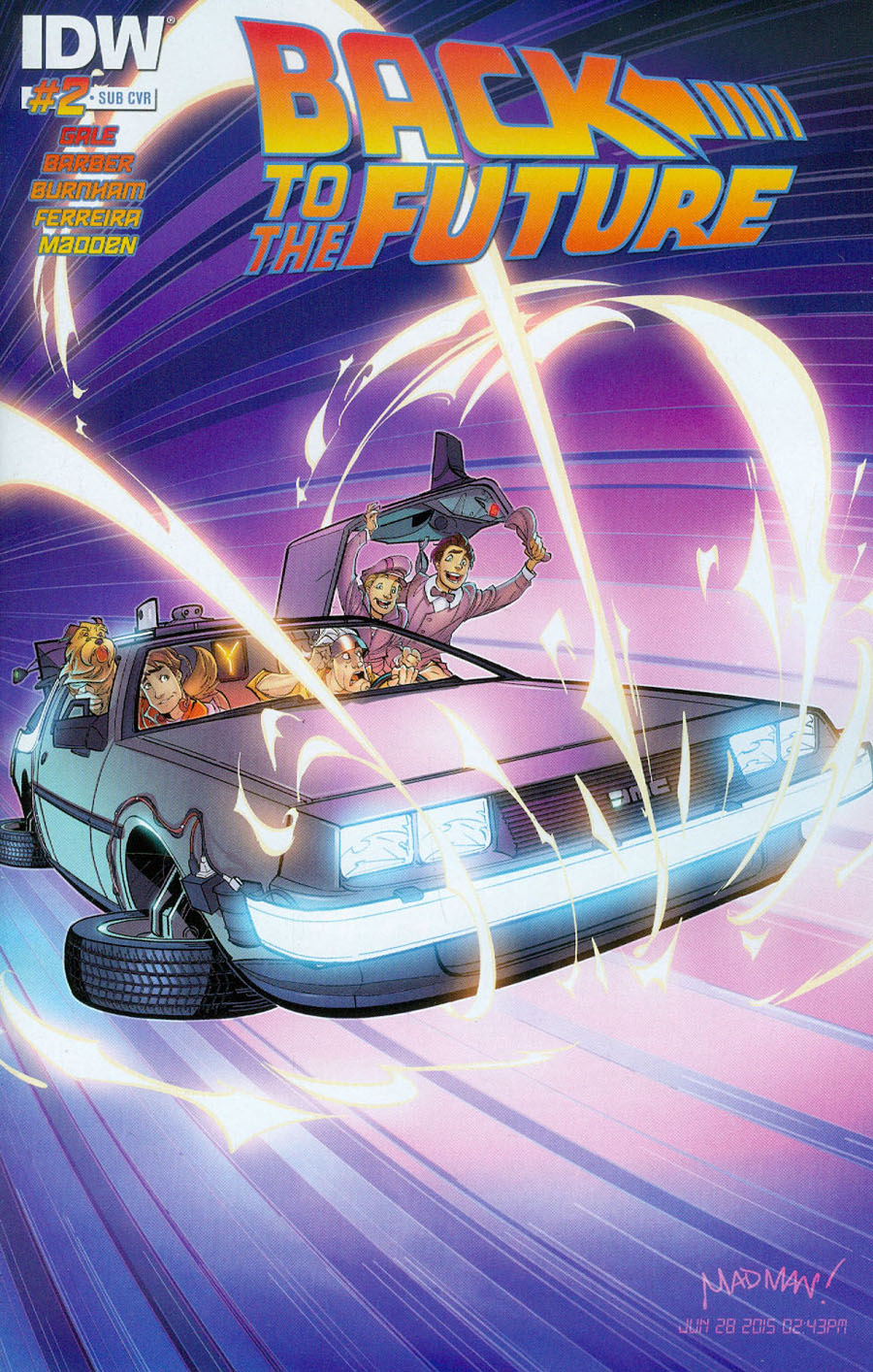Back To The Future Vol 2 #2 Cover C Variant Chris Madden Subscription Cover