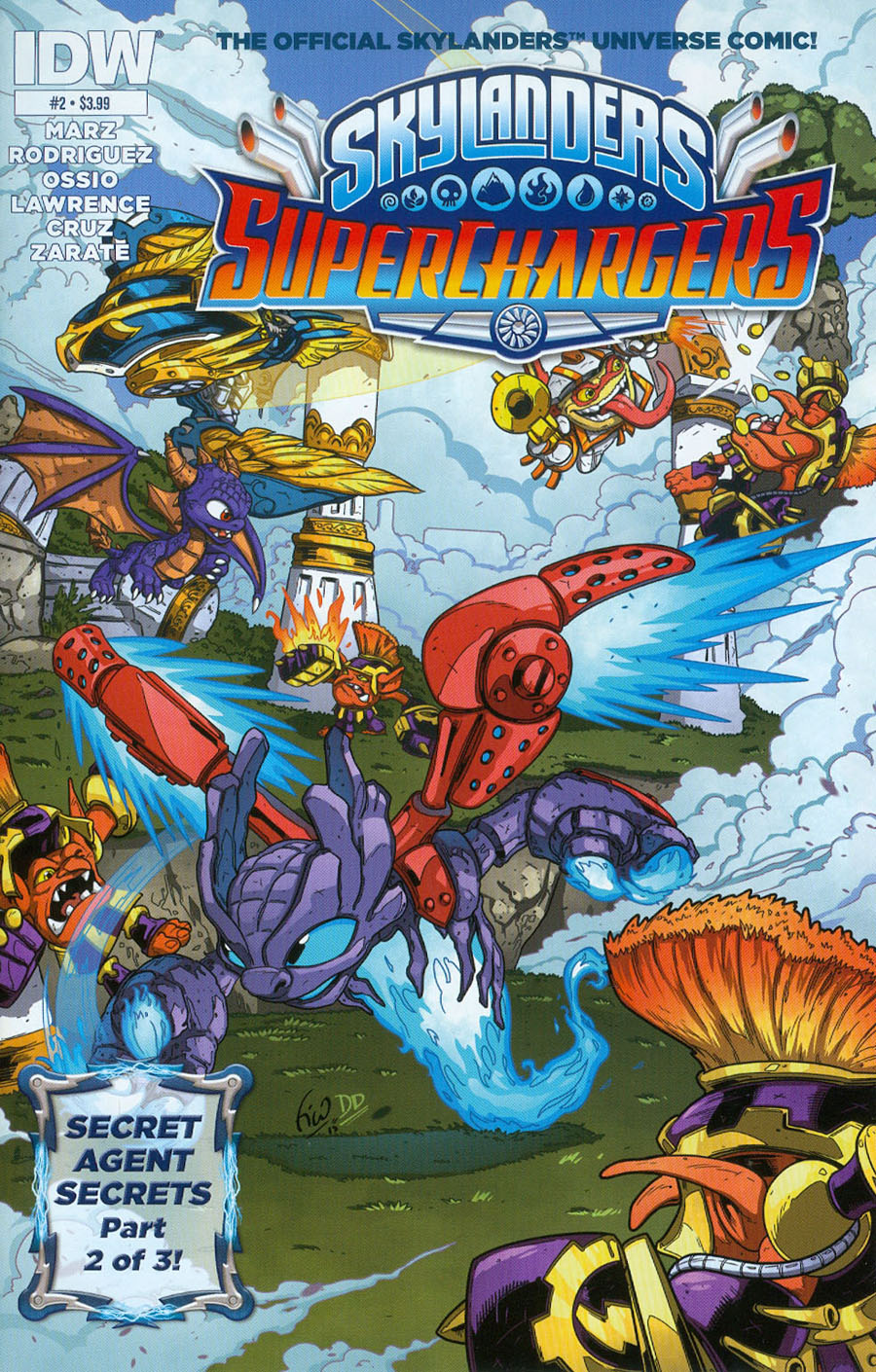 Skylanders Superchargers #2 Cover A Regular Fico Ossio Cover