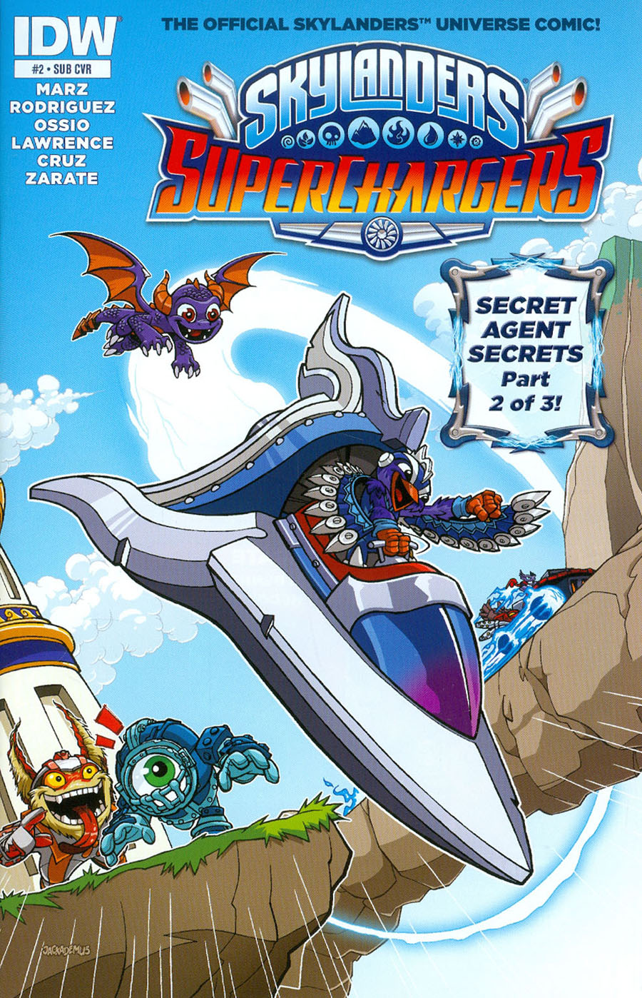 Skylanders Superchargers #2 Cover B Variant Jack Lawrence Subscription Cover