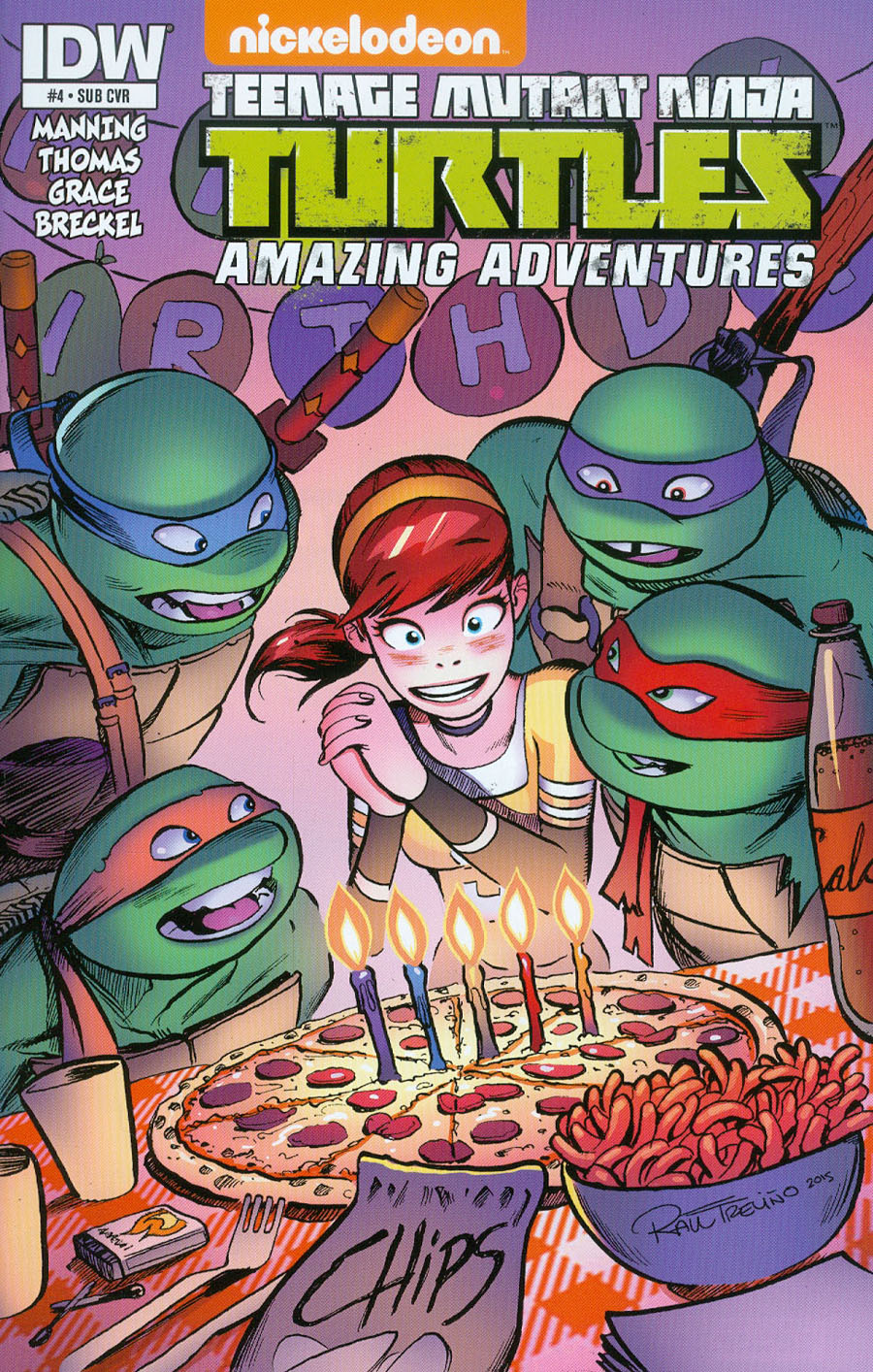 Teenage Mutant Ninja Turtles Amazing Adventures #4 Cover B Variant Raul Travino Subscription Cover