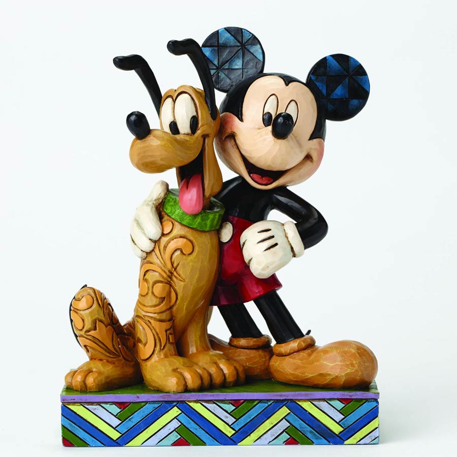 Disney Traditions Mickey & Pluto Figurine