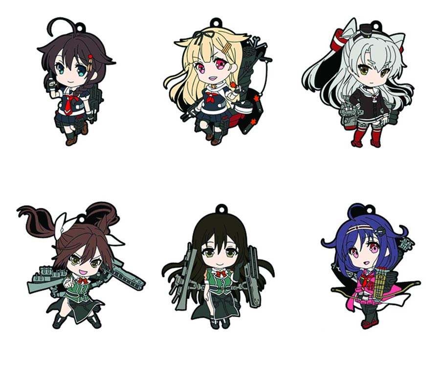 Kancolle Nendoroid Plus 6th Feel Trading Strap Blind Mystery Box 6-Piece Assortment Case