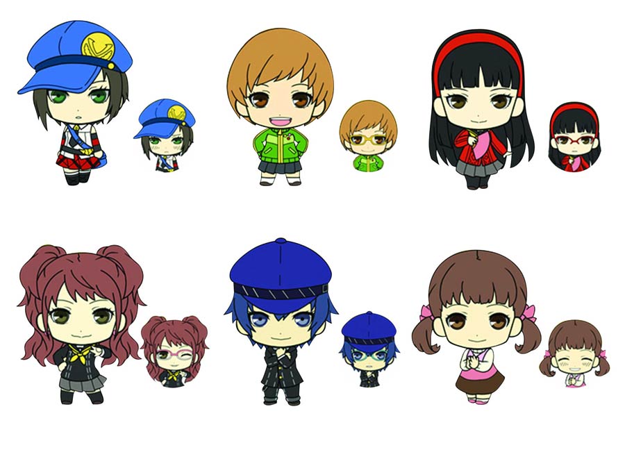 Persona 4 The Golden Picktam Girls Charm Blind Mystery Box 6-Piece Assortment Case