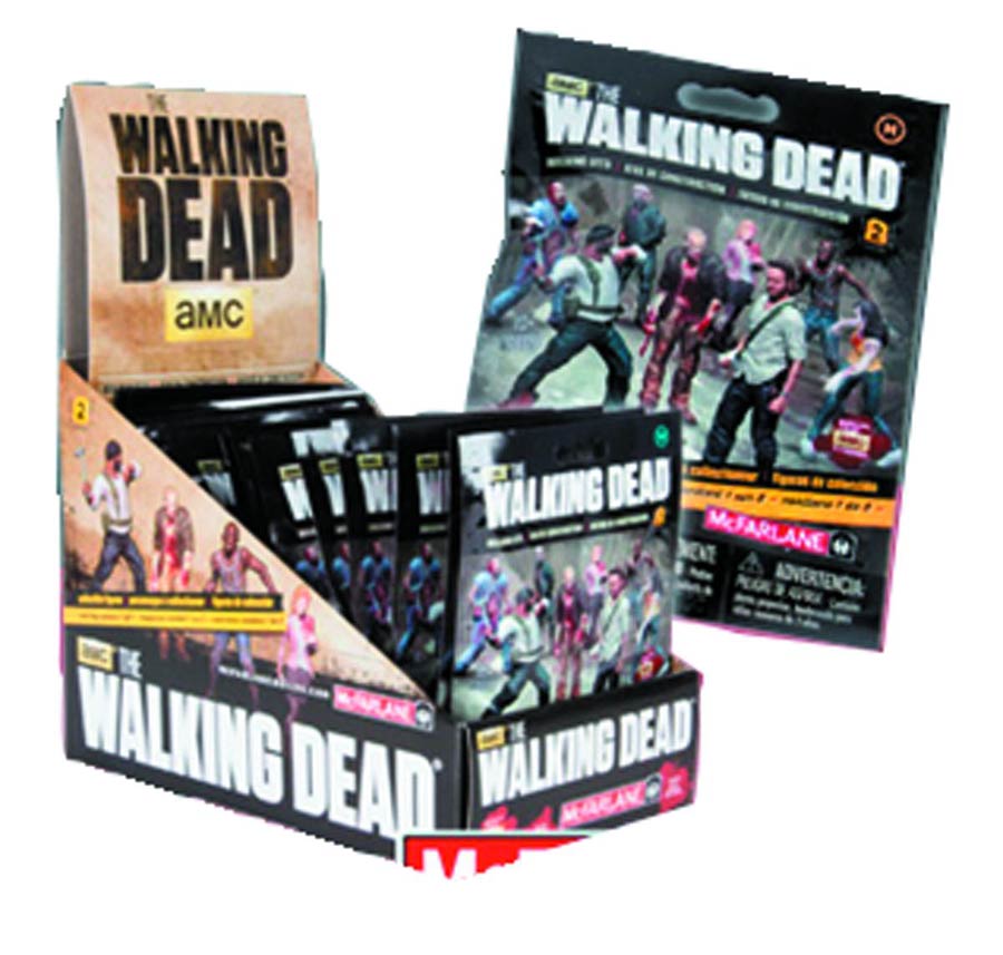 Walking Dead TV Building Set Series 2 Blind Mystery Box Display