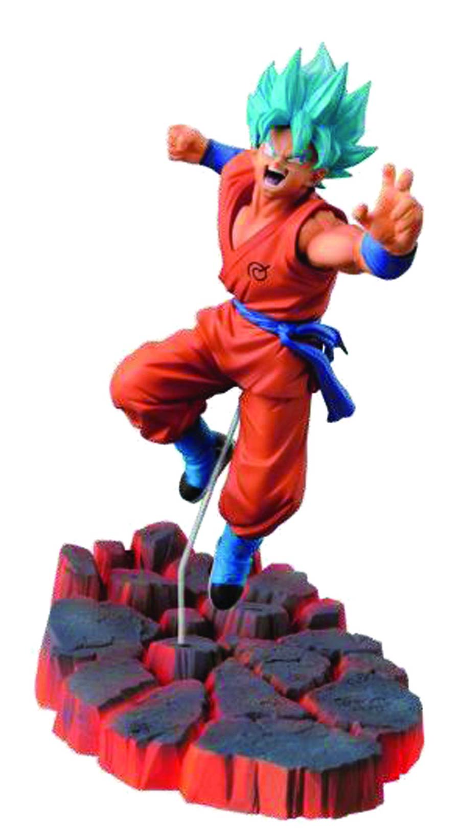 Dragon Ball Z Sculpture Big Budokai Super Saiyan God Son Goku Figure