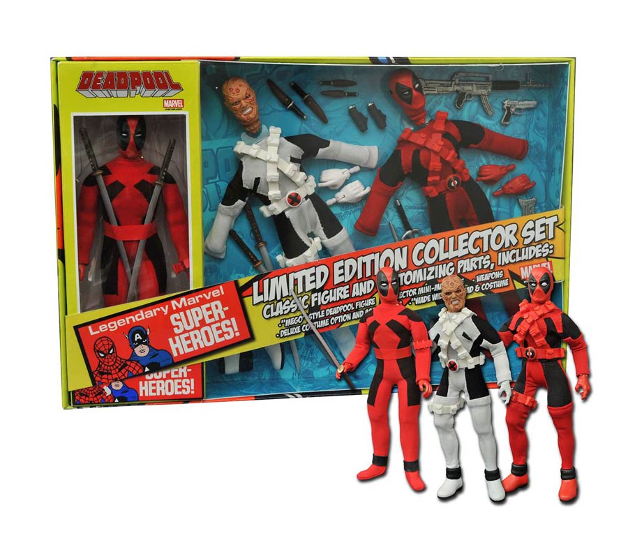 Marvel Retro Cloth Deadpool 8-Inch Action Figure Gift Set