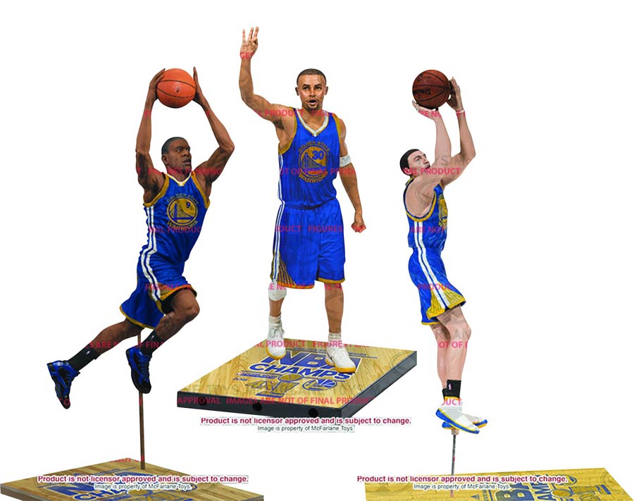 McFarlanes Sports Picks NBA Golden State Championship 3-Pack Action Figure Case