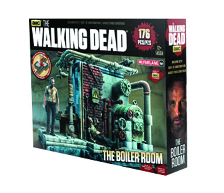 Walking Dead TV Building Set Boiler Room Case