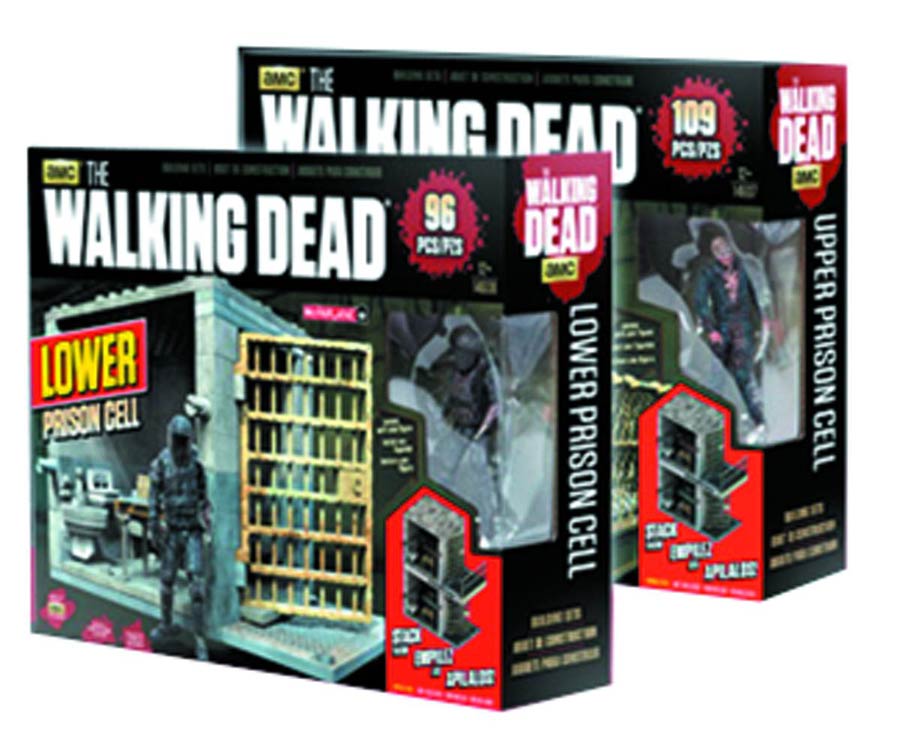 Walking Dead TV Building Set Prison Cells Case