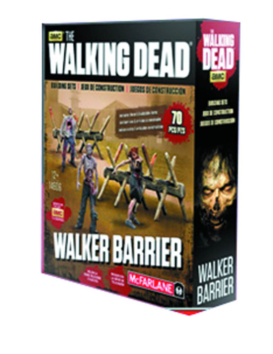 Walking Dead TV Building Set Walker Barrier Case