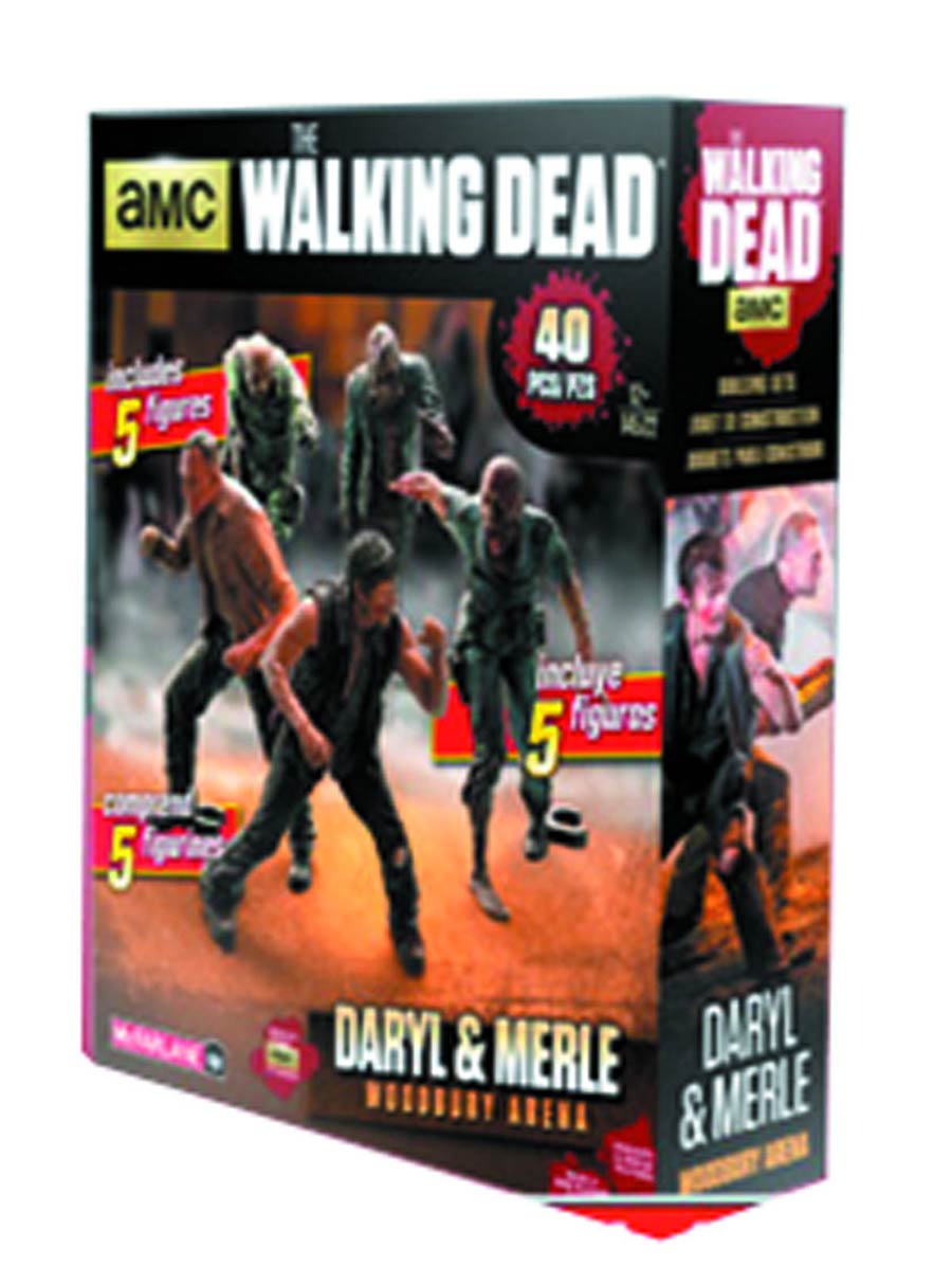 Walking Dead TV Building Set Woodbury Arena Case