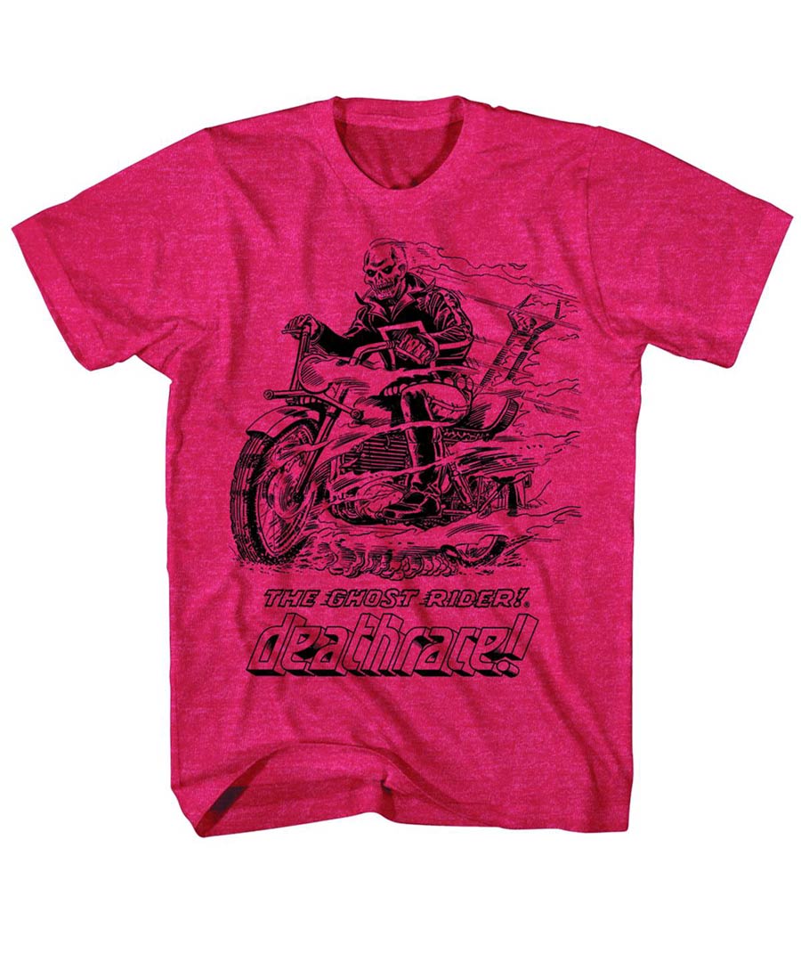 Ghost Rider Dead Rider Red Heather T-Shirt Large