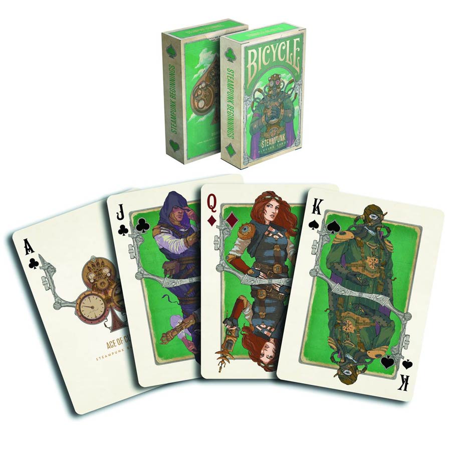 Steampunk Beginnings Playing Cards