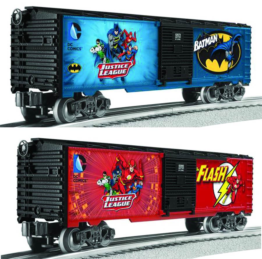 Lionel DC Comics M7 Subway Car 2 Pack Batman Flash Midtown