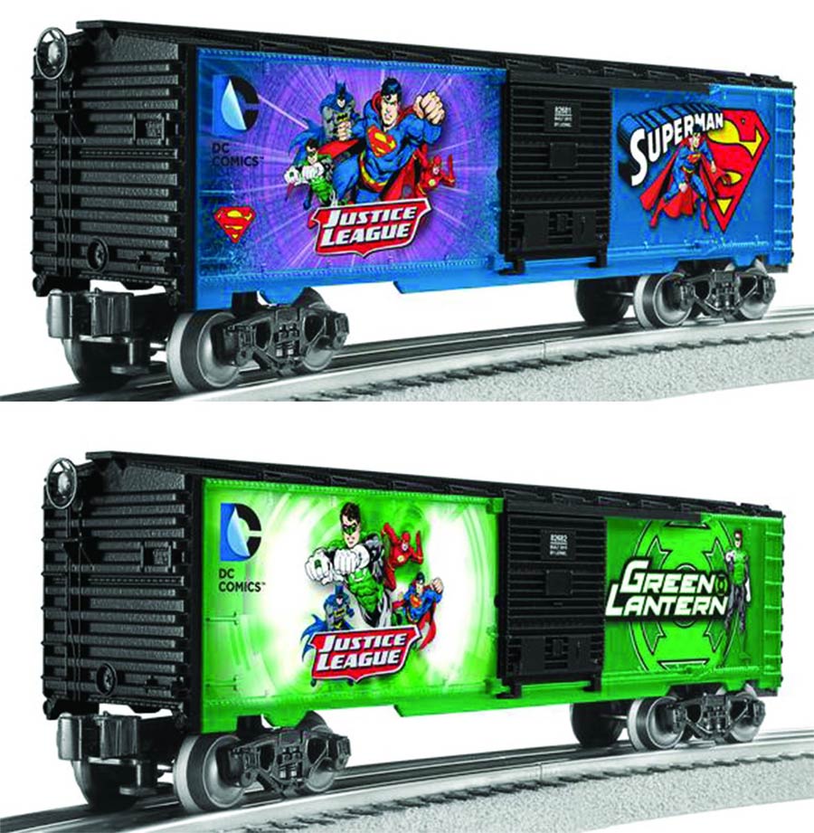 Lionel DC Comics M7 Subway Car 2-Pack - Superman / Green Lantern