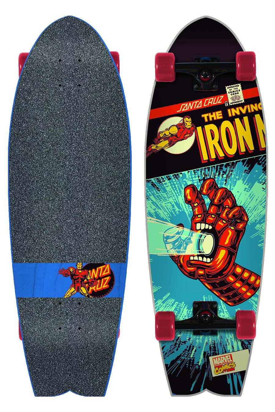 Marvel Hand Cruzer Skateboard - Iron Man Screaming Hand
