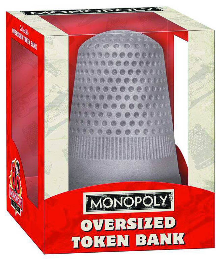 Monopoly Oversized Token Vinyl Bank - Thimble