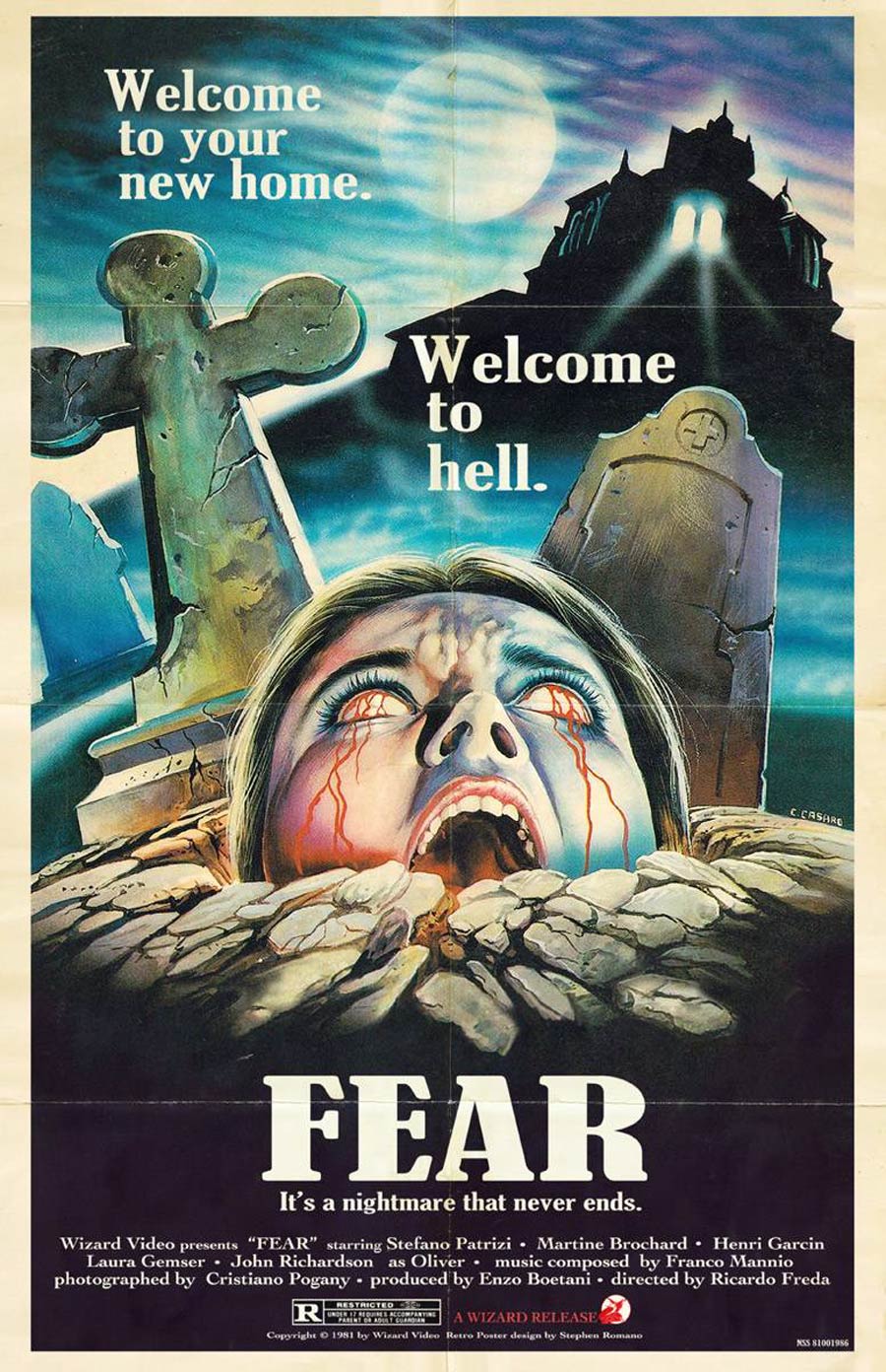 Wizard Video Retro Series Poster - Fear