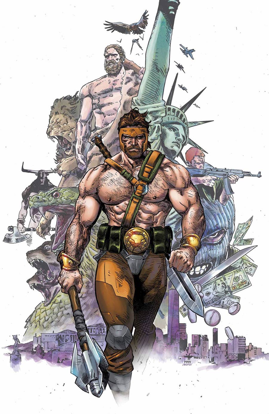 Hercules Vol 4 #1 By Clay Mann Poster