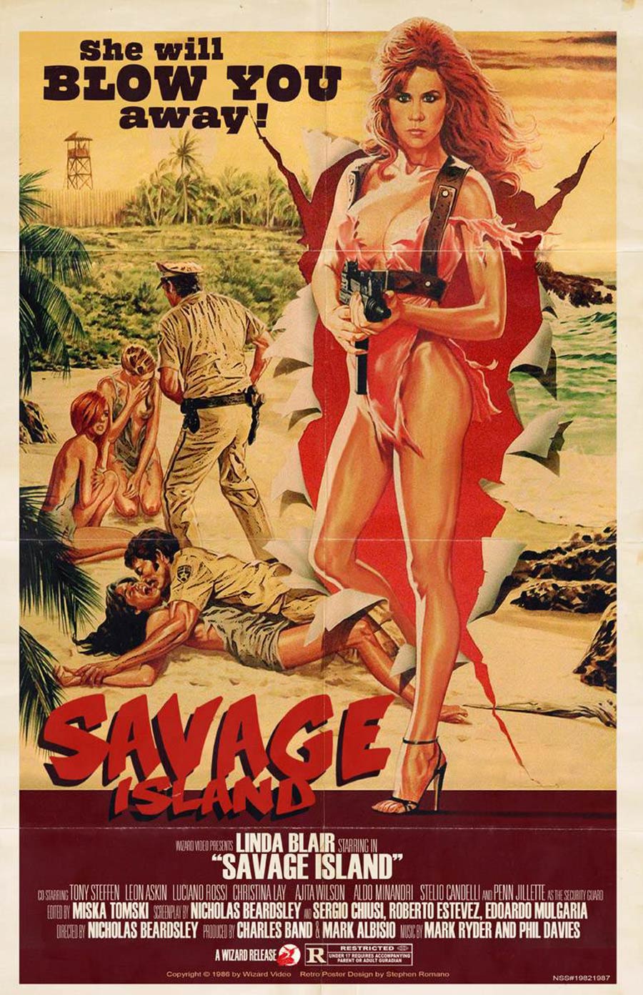 Wizard Video Retro Series Poster - Savage Island
