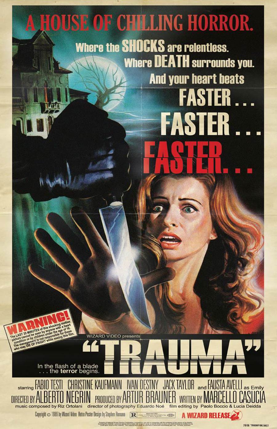 Wizard Video Retro Series Poster - Trauma