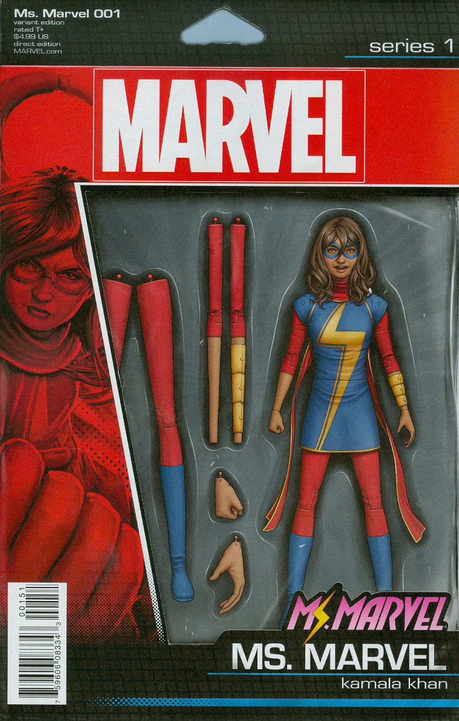Ms Marvel Vol 4 #1 Cover C Variant John Tyler Christopher Action Figure Cover