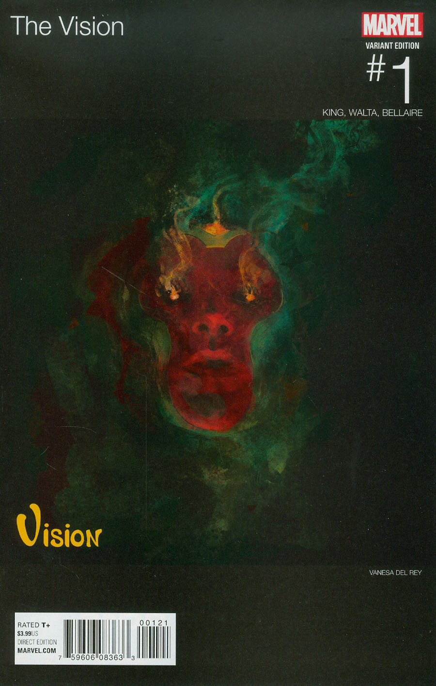 Vision Vol 2 #1 Cover B Variant Vanesa R Del Rey Marvel Hip-Hop Cover