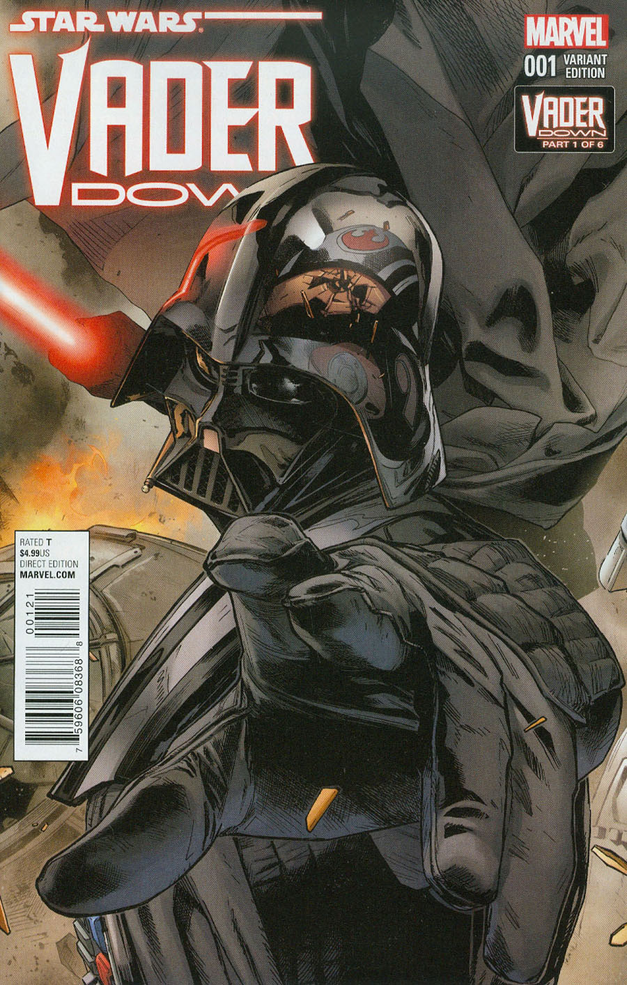 Star Wars Vader Down #1 Cover C Variant Connecting A Cover (Vader Down Part 1)