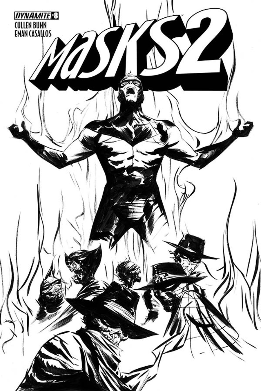 Masks 2 #8 Cover F Incentive Jae Lee Black & White Cover