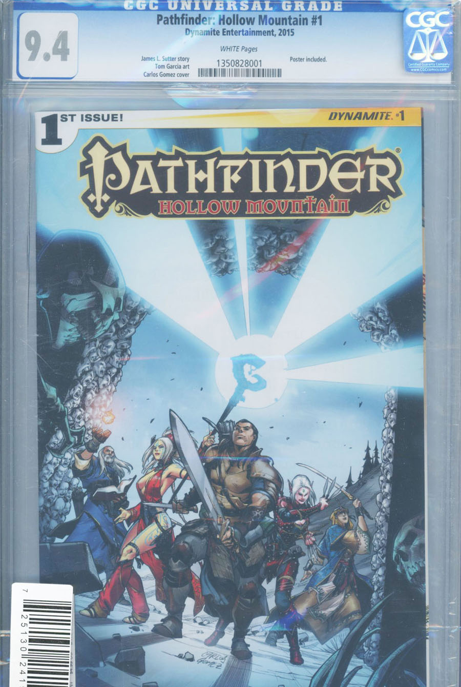 Pathfinder Hollow Mountain #1 Cover G Rare Tom Garcia CGC Graded Edition