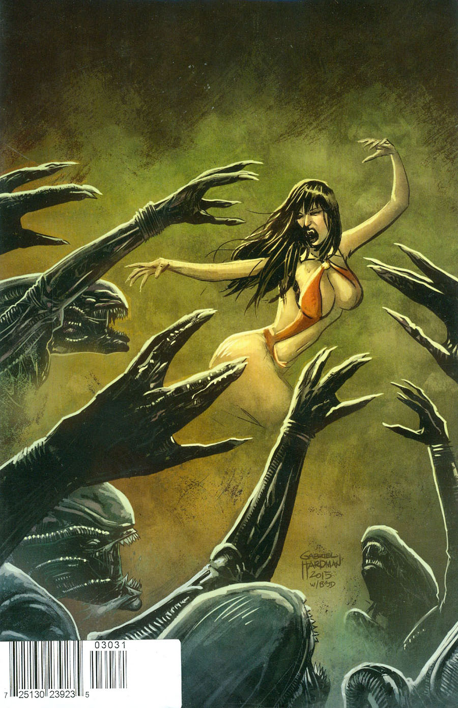 Aliens Vampirella #3 Cover C Rare Gabriel Hardman Virgin Cover