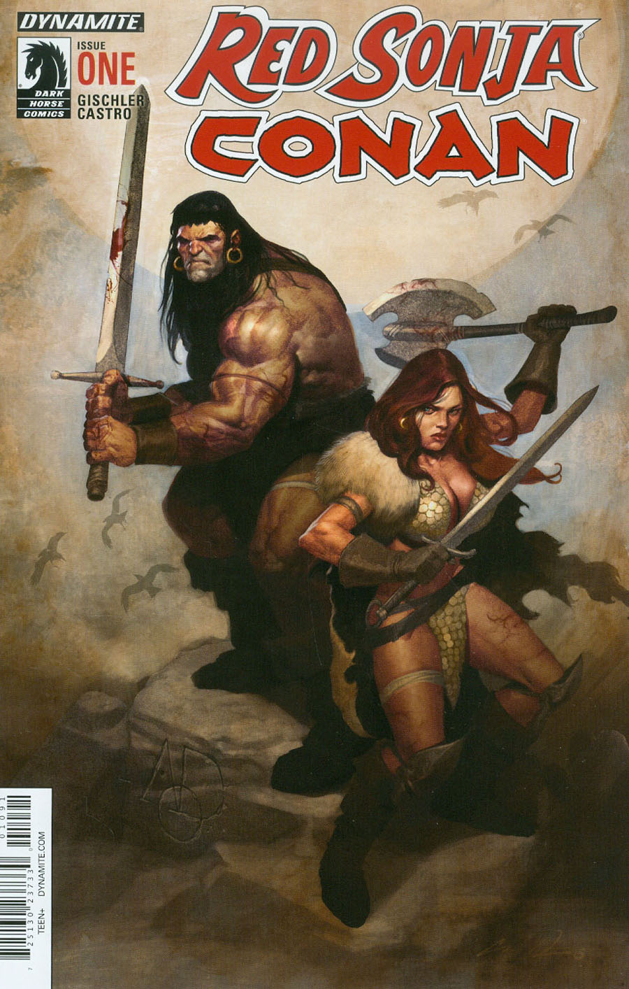 Red Sonja Conan #1 Cover I Premium Aod Collectables Exclusive Ariel Olivetti Variant Cover